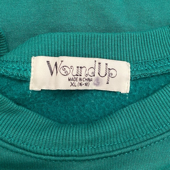 Irish XL (16-18) Green 'Try Your Luck' Shamrock Sweatshirt St. Patrick’s Day - Picture 3 of 6